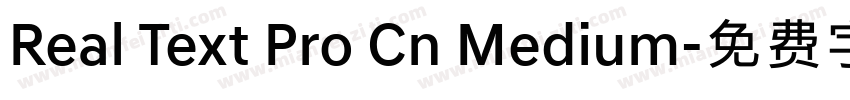 Real Text Pro Cn Medium字体转换